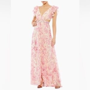 NWT Mac Duggal Floral Maxi Dress